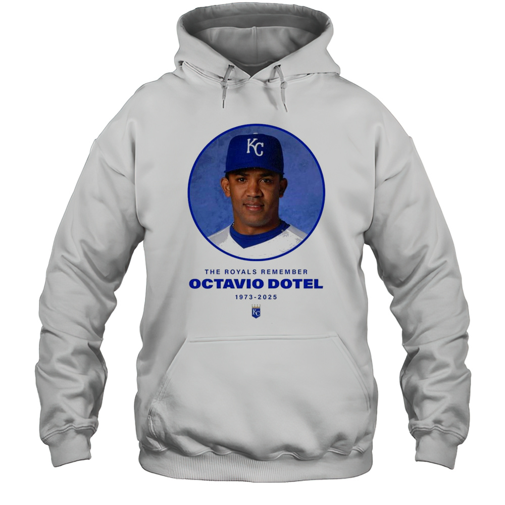 The Kansas City Royals Baseball MLB Remember Octavio Dotel 1973-2025 T-shirt Unisex Hoodie