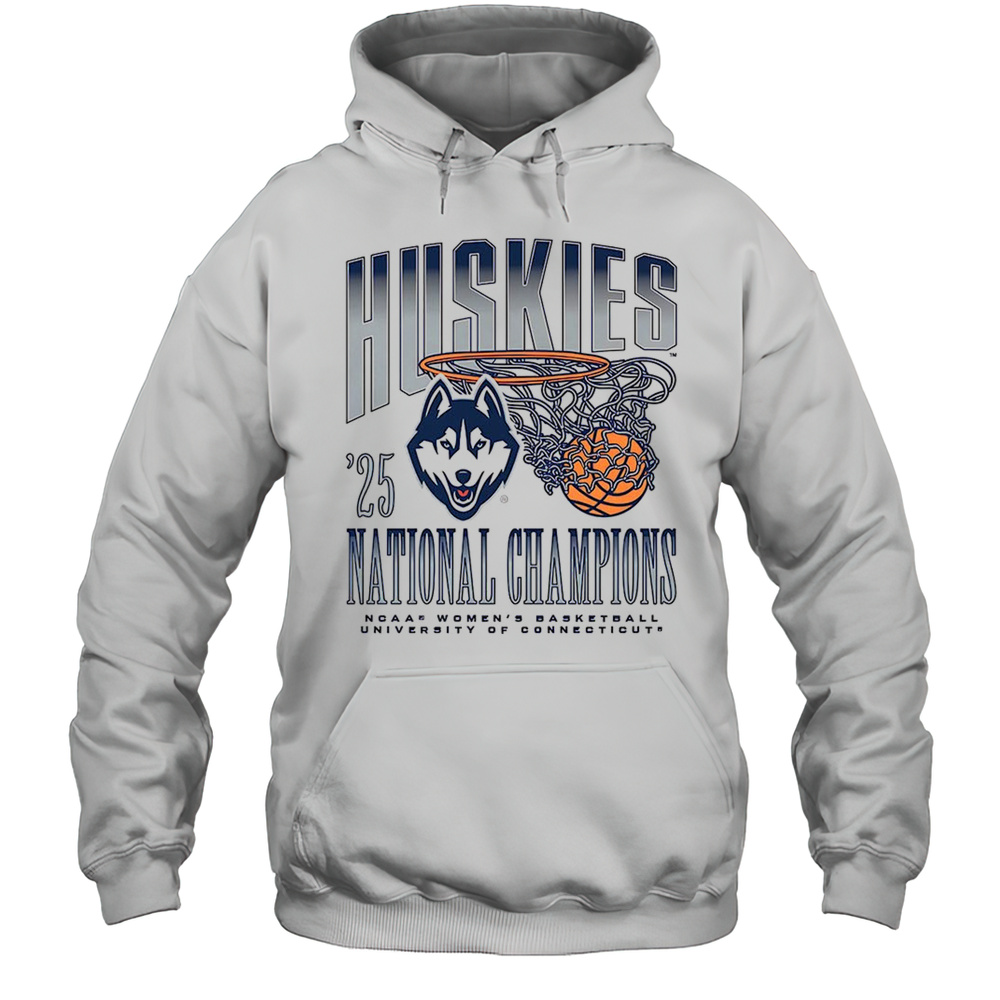 UConn Huskies NCAA Womens Basketball 2025 National Champs Shirt Unisex Hoodie