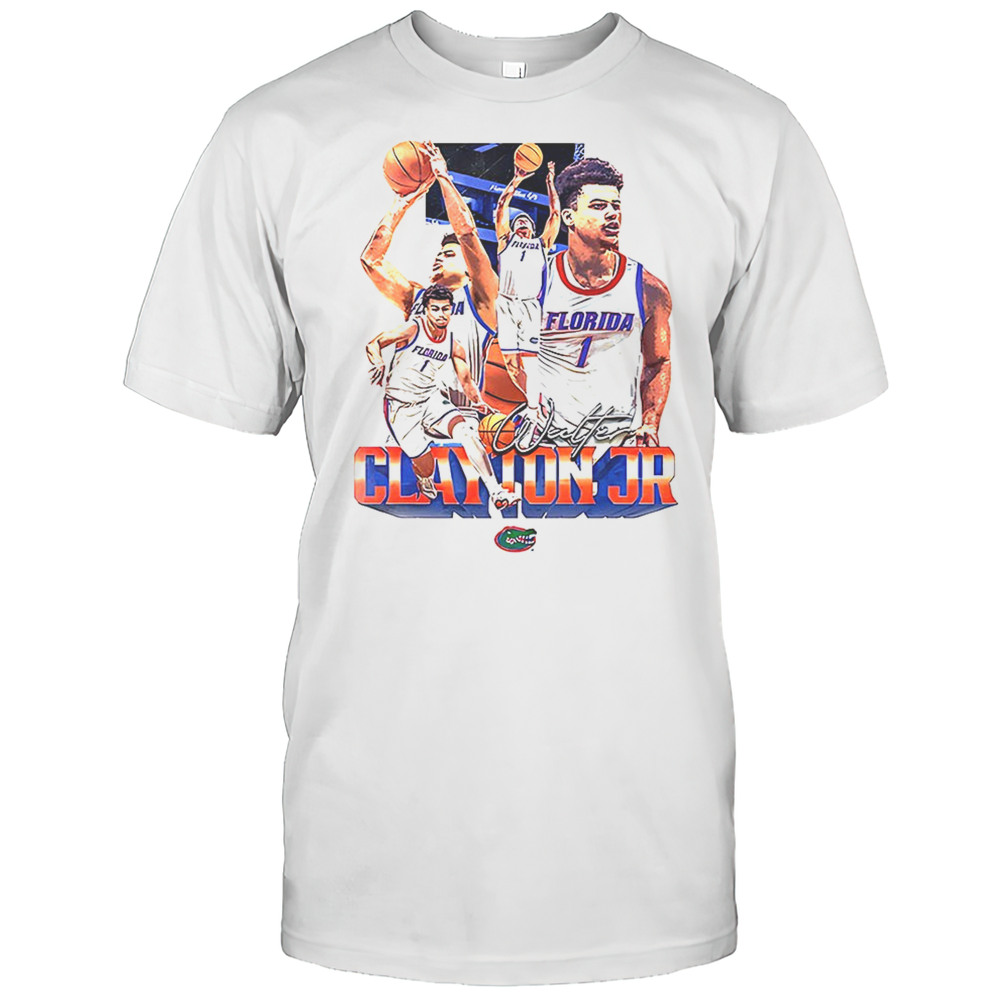 Walter Clayton Jr. Florida Gators Player Collage NIL Graphic Shirt
