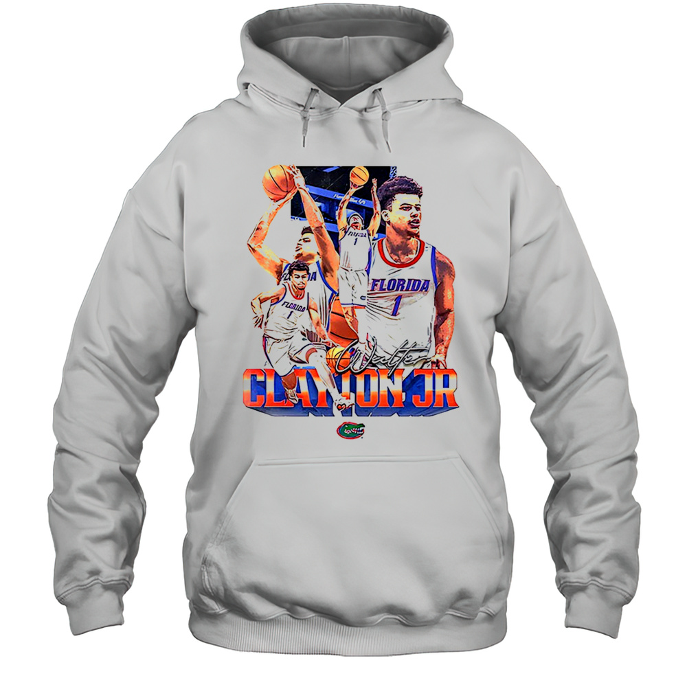 Walter Clayton Jr. Florida Gators Player Collage NIL Graphic Shirt Unisex Hoodie