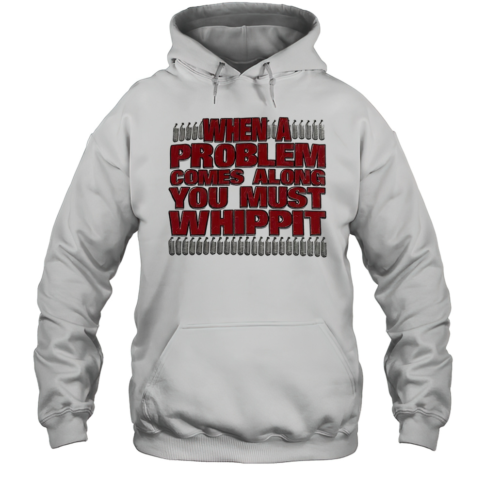 When A Problem Comes Along You Must Whip It Shirt Unisex Hoodie