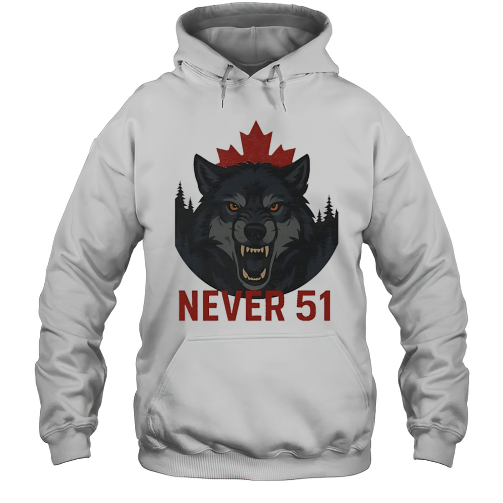 Wrangly Wolf Never 51 Shirt Unisex Hoodie