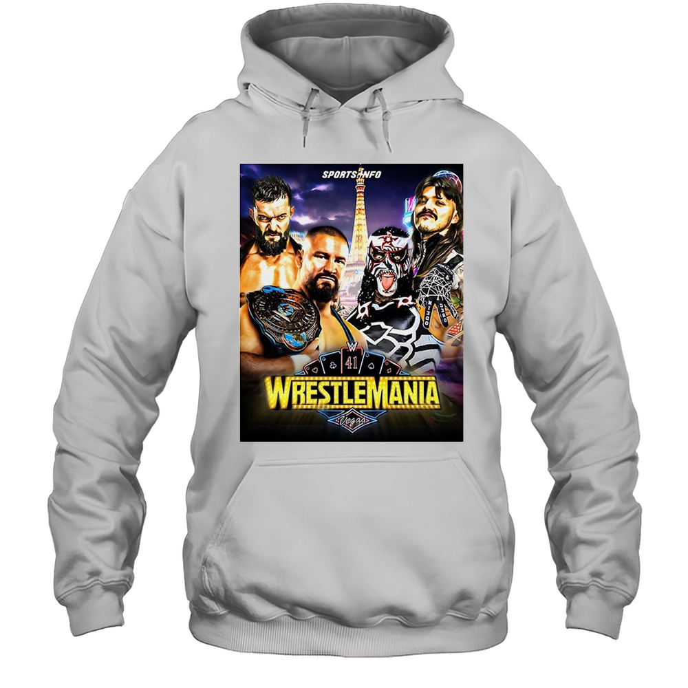 WWE WrestleMania Sports NFO Fatal Four Poster Shirt Unisex Hoodie