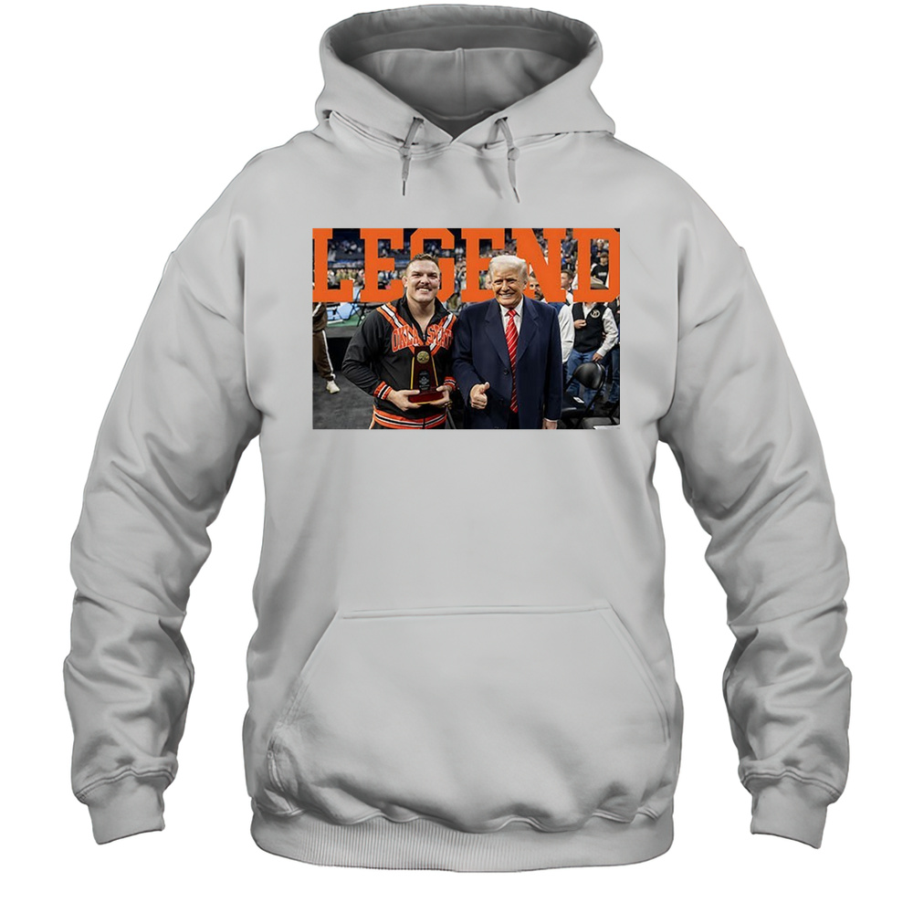 Wyatt Hendrickson And Donald Trump USA Wrestling Legend Shirt Unisex Hoodie