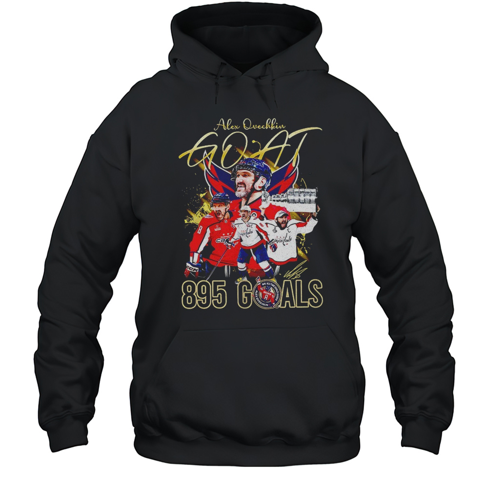 Alex Ovechkin Goat 895 Goals Signature Shirt Unisex Hoodie