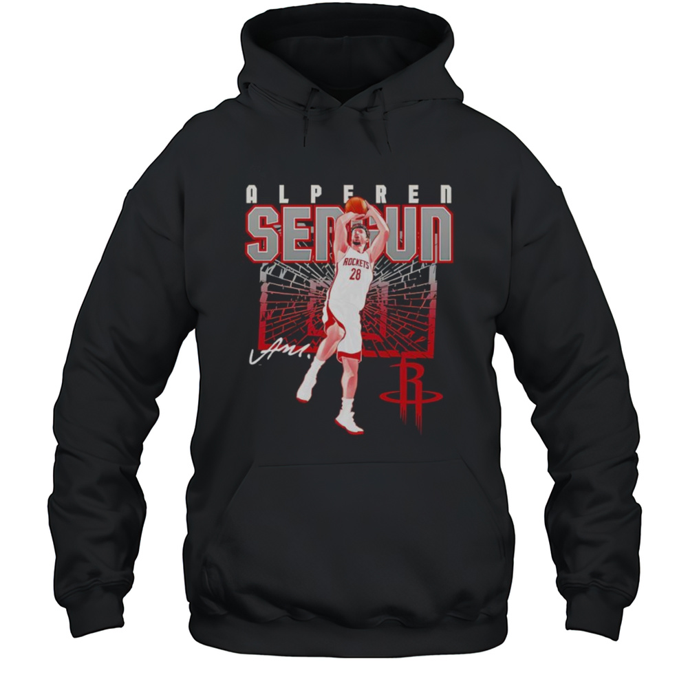 Alperen Sengun Houston Rockets Shattered Shirt Unisex Hoodie