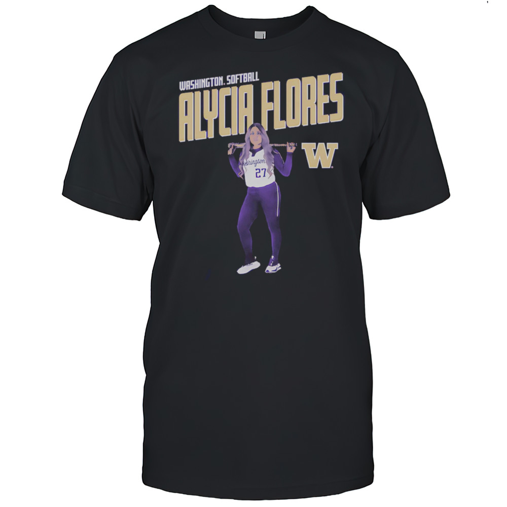 Alycia Flores Washington Softball Illustrated Shirt