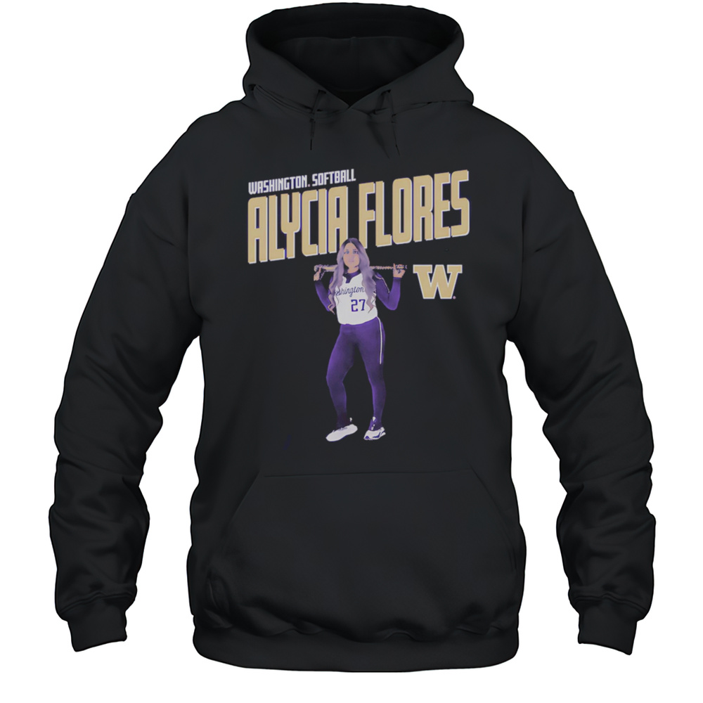 Alycia Flores Washington Softball Illustrated Shirt Unisex Hoodie