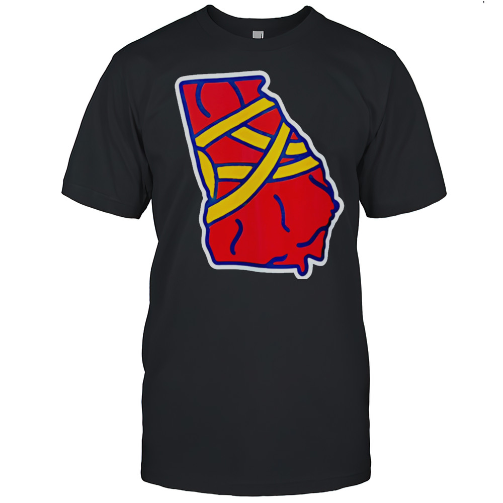 ATL GA Atlanta Baseball Map Shirt