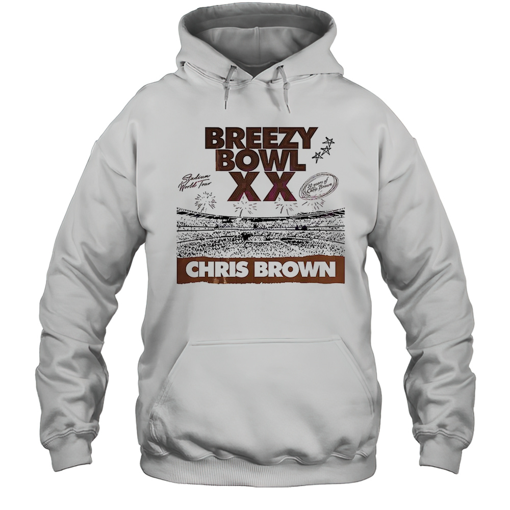 Breezy Bowl XX Tour Chris Brown Tour Shirt Unisex Hoodie