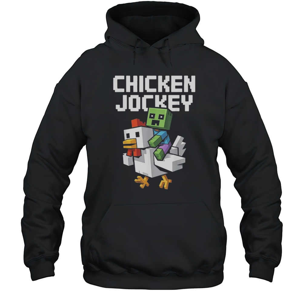 Chicken Jockey Pixel Shirt Unisex Hoodie