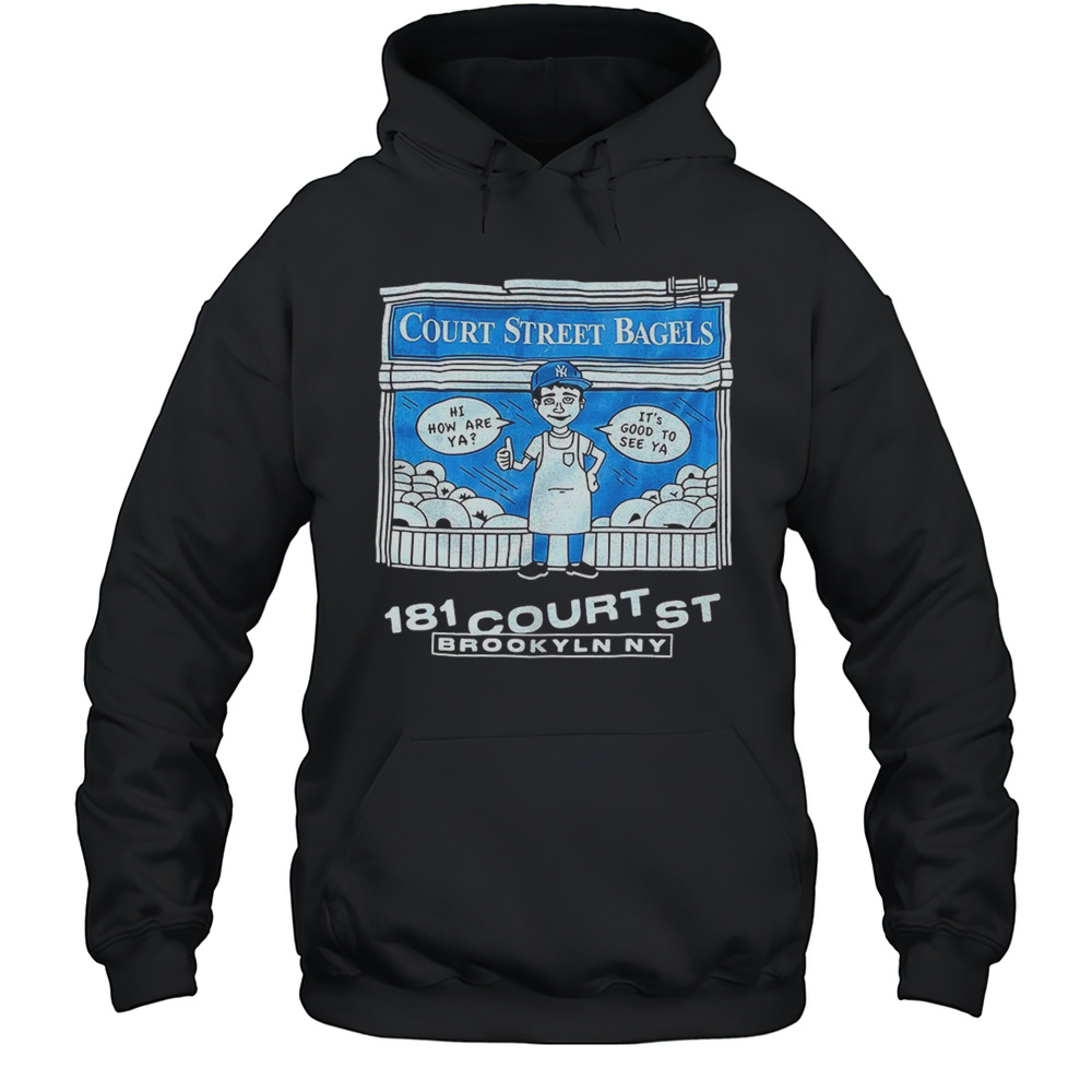 Court Street Bagels 181 Court St Brooklyn NY Shirt Unisex Hoodie