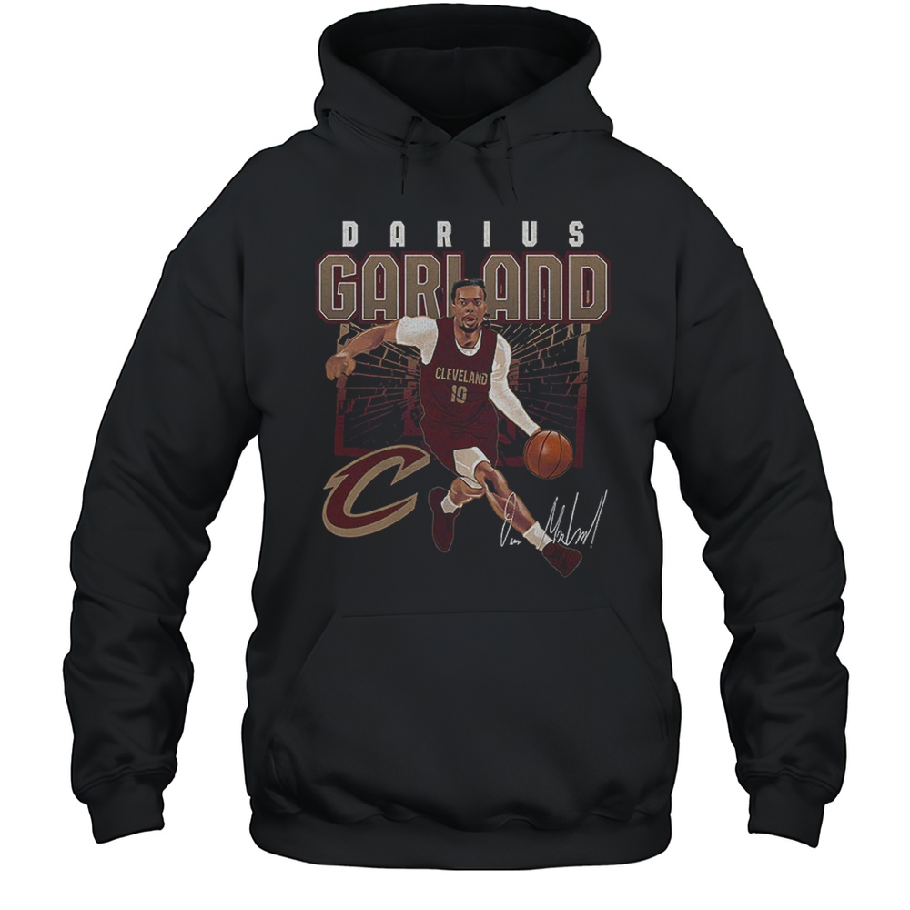 Darius Garland Cleveland Cavaliers MLB Basketball Player Shattered Signature Shirt Unisex Hoodie