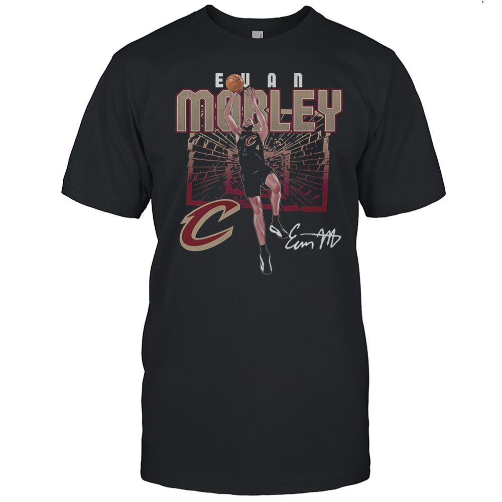 Evan Mobley Cleveland Cavaliers MLB Basketball Player Shattered Signature Shirt