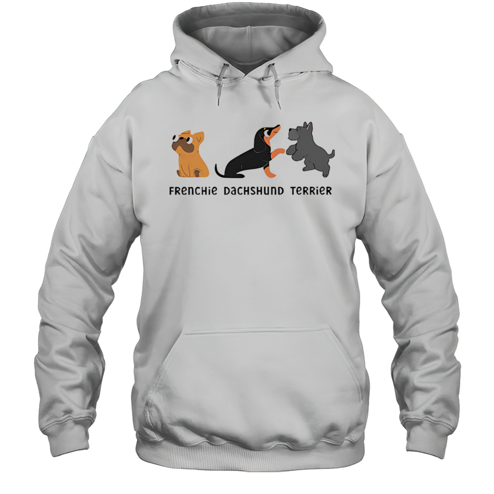 FDT Frenchie Dachshund Terrier Shirt Unisex Hoodie