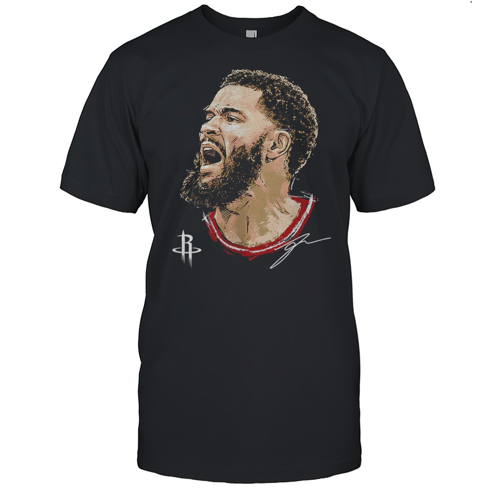 Fred VanVleet Houston Rockets MLB Basketball Player Portrait Signature Shirt