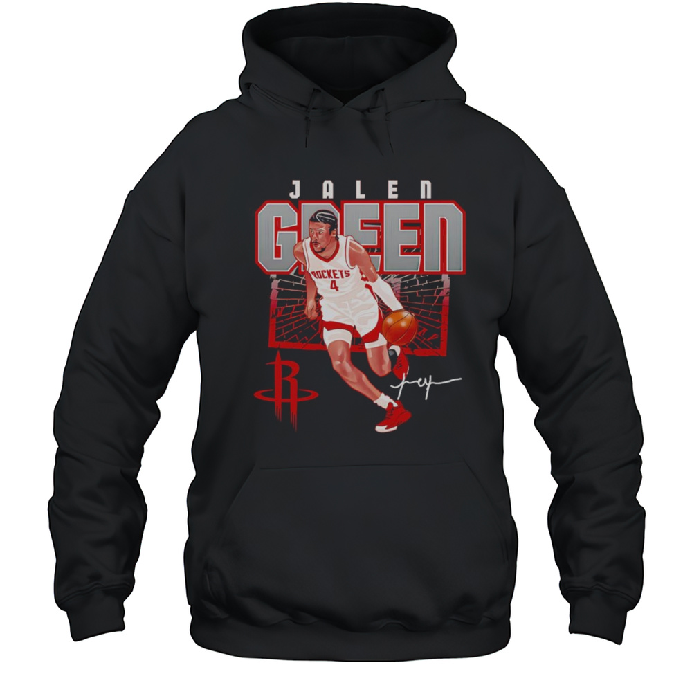 Jalen Green Houston Rockets Shattered Shirt Unisex Hoodie