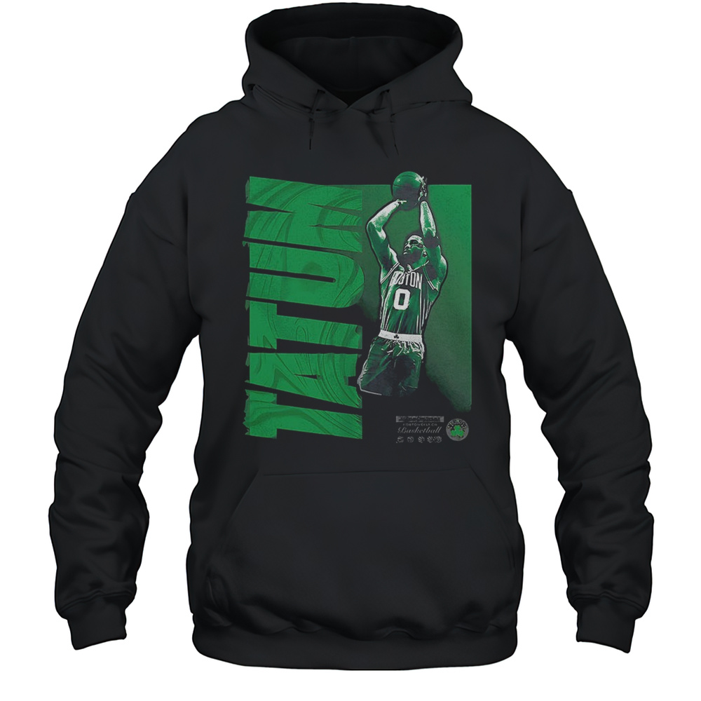Jayson Tatum Boston Celtics NBA Basketball Player Wave Graphic Shirt Unisex Hoodie
