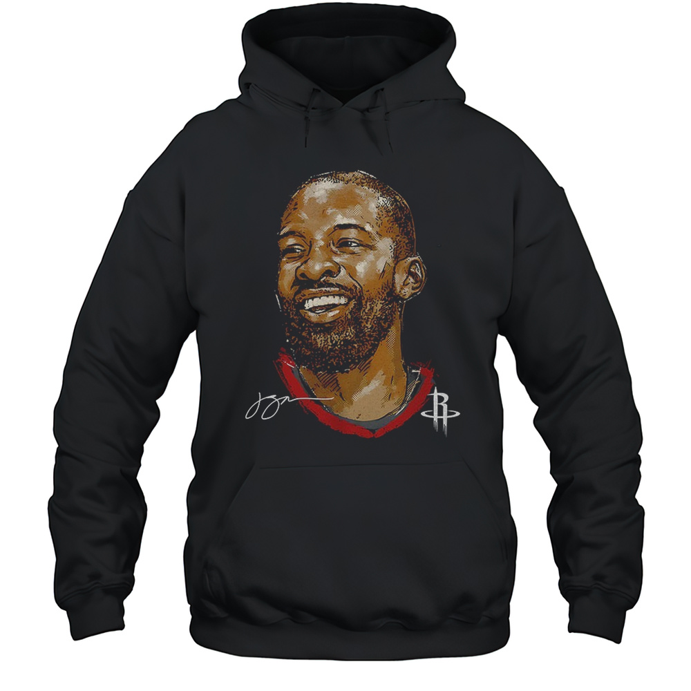 Jeff Green Houston Rockets MLB Basketball Player Portrait Signature Shirt Unisex Hoodie