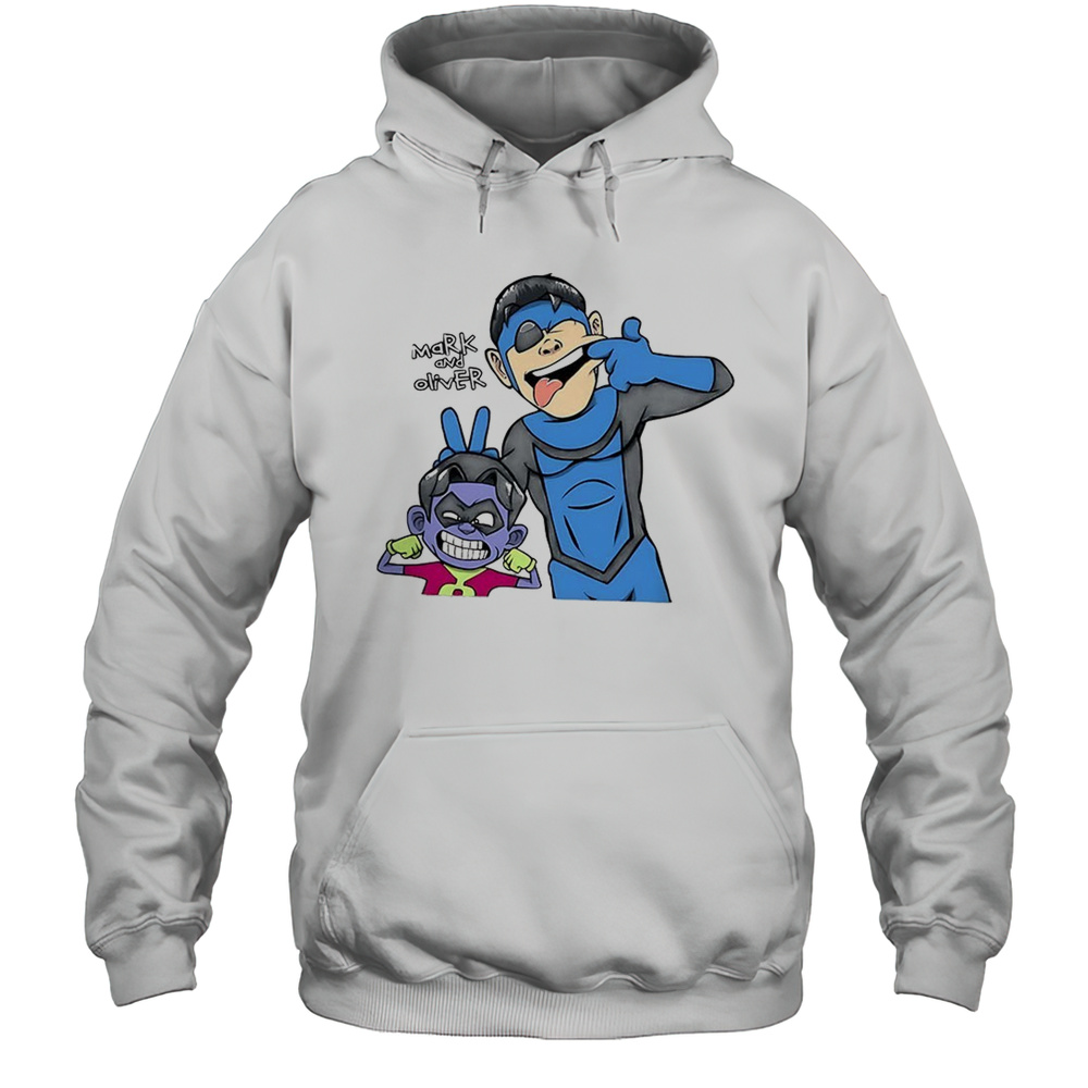 Mark And Oliver Invincible X Calvin And Hobbes Mark And Oliver Shirt Unisex Hoodie