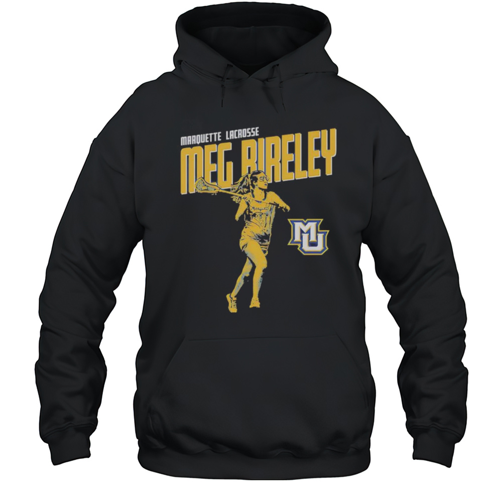 Meg Bireley Marquette Lacrosse Stamp Shirt Unisex Hoodie