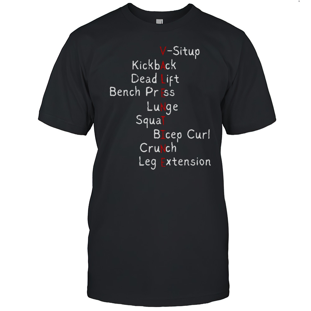 Official Valentines Day Gym Workout Exercises Tank List T-Shirt