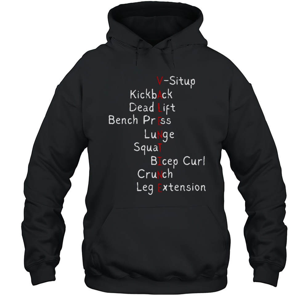 Official Valentines Day Gym Workout Exercises Tank List T-Shirt Unisex Hoodie
