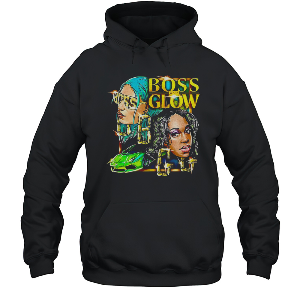 Sasha Banks And Naomi Boss Glow Shirt Unisex Hoodie