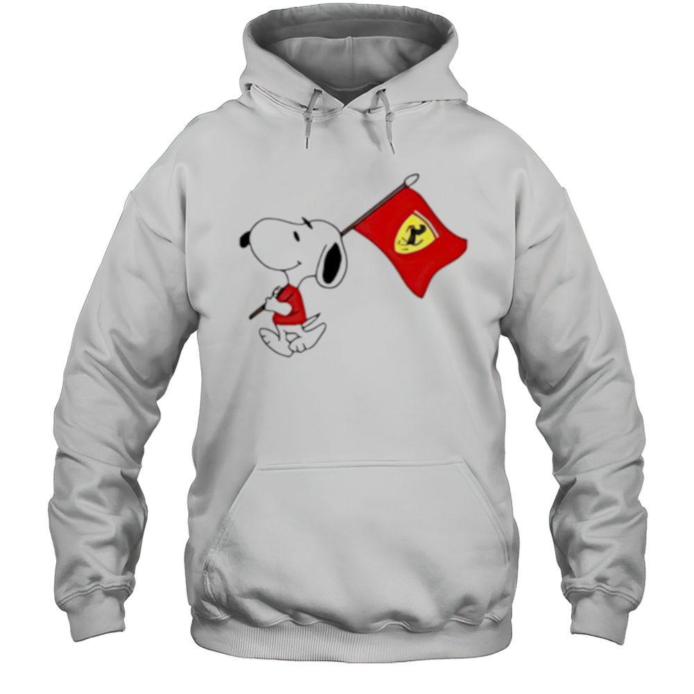 Snoopy FerrarI Formula One Shirt Unisex Hoodie