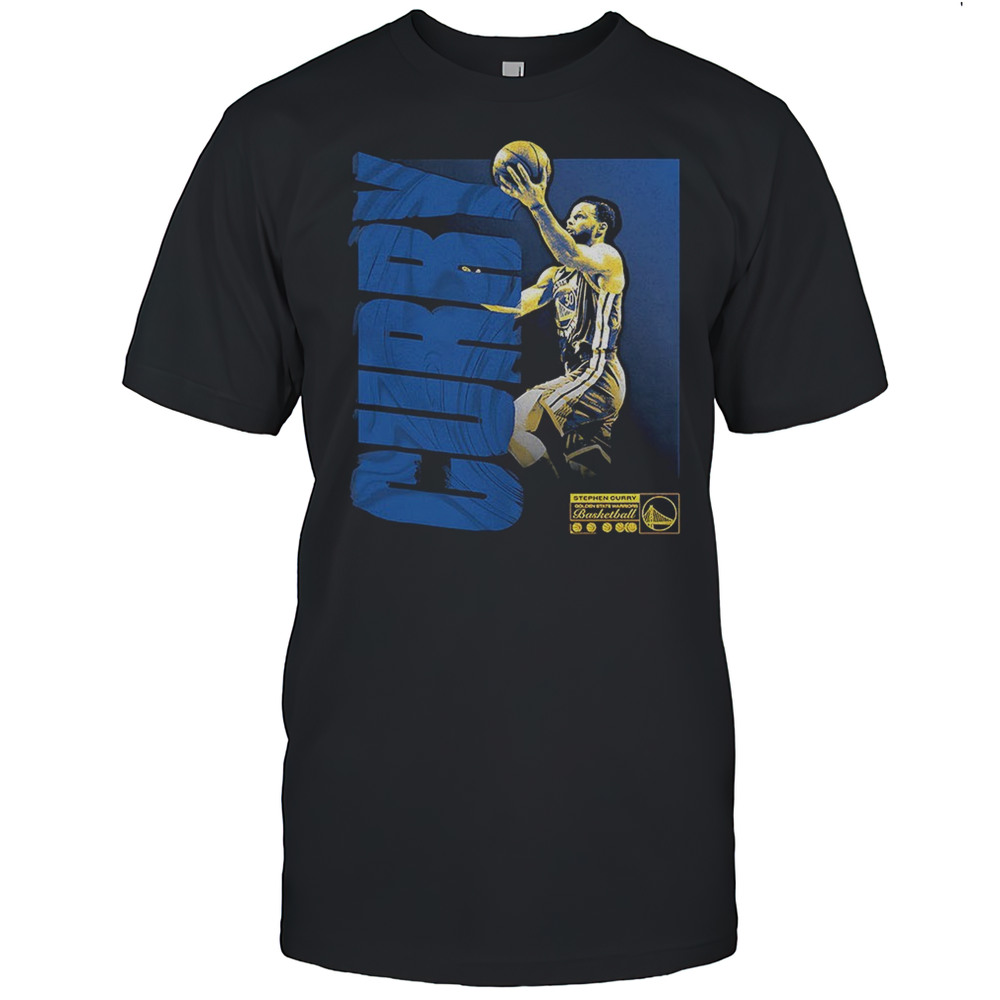 Stephen Curry Golden State Warriors NBA Basketball Player Wave Graphic Shirt