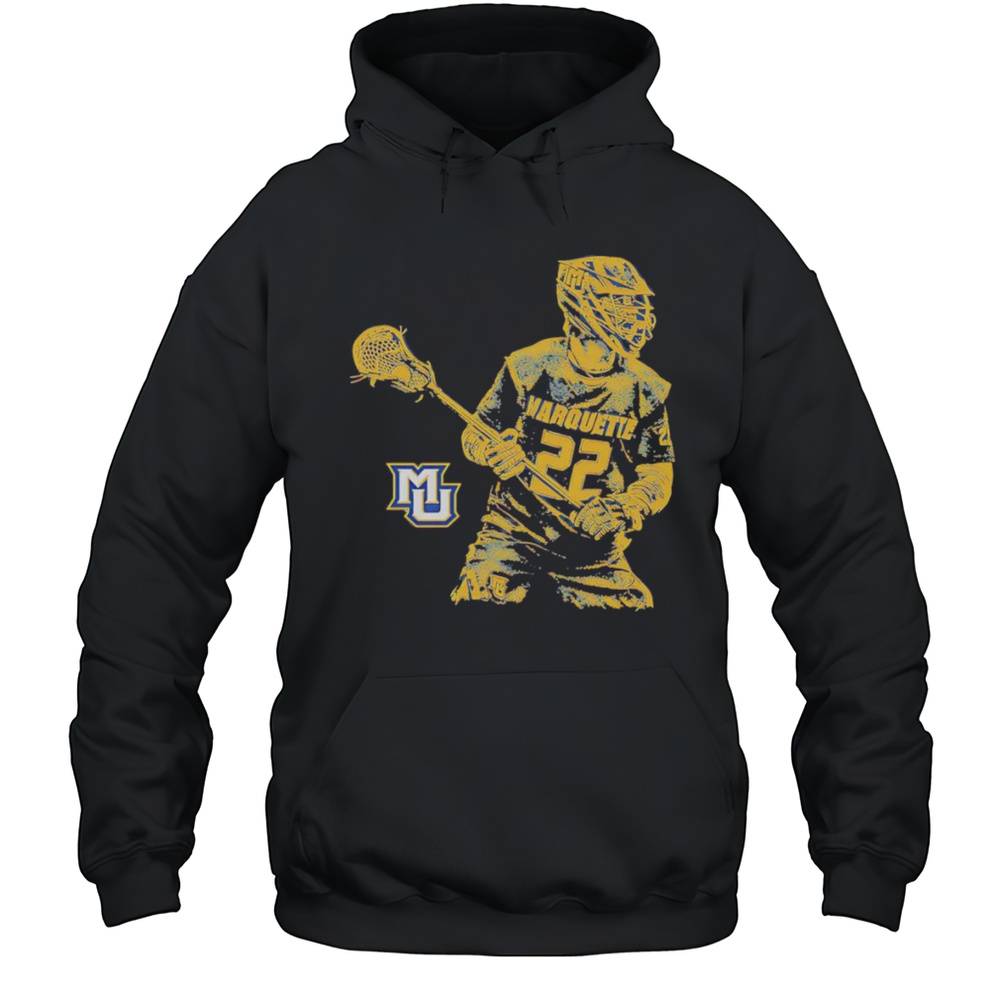 Will Foster Marquette Lacrosse Illustration Shirt Unisex Hoodie