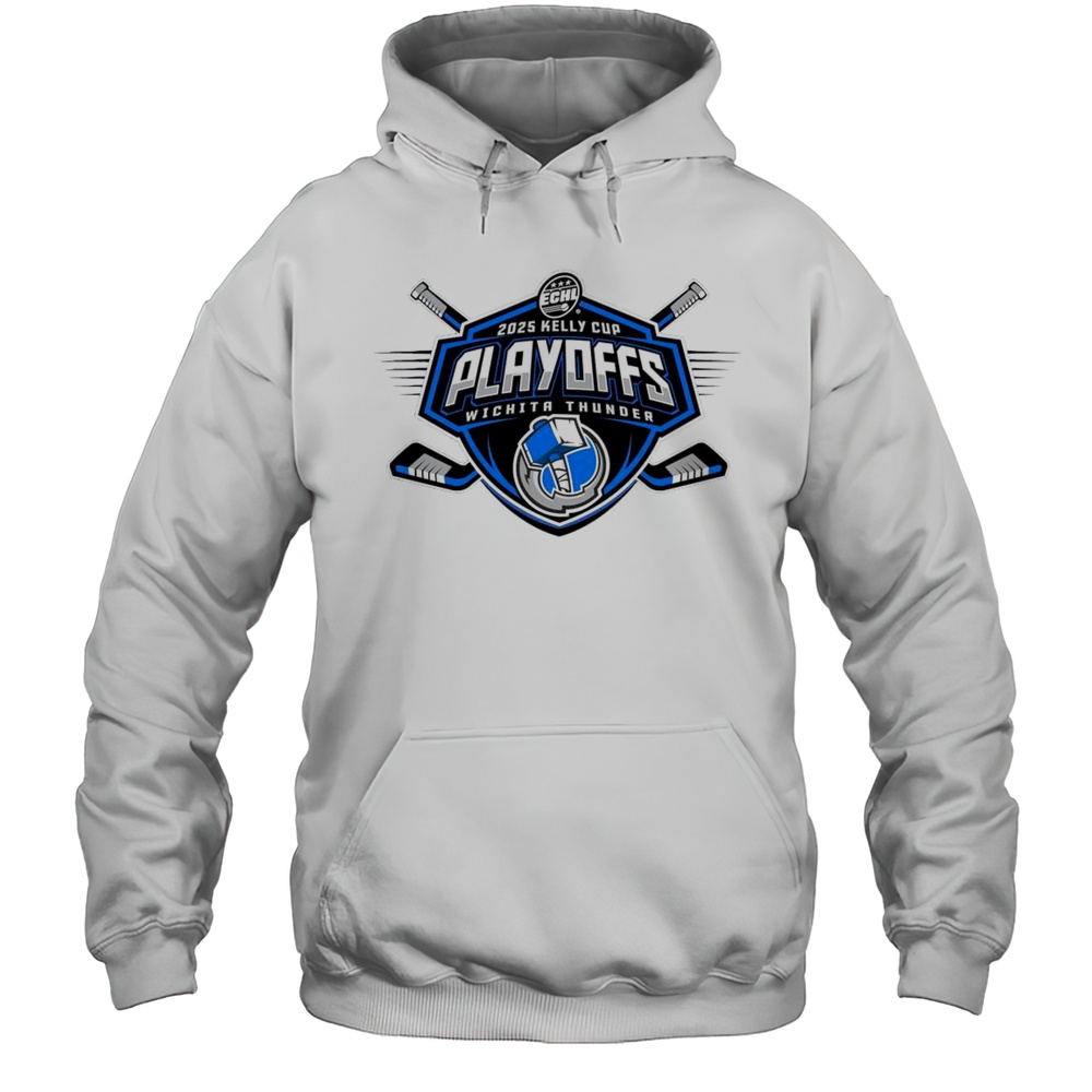 2025 Kelly Cup Playoff Wichita Thunder Logo Shirt Unisex Hoodie
