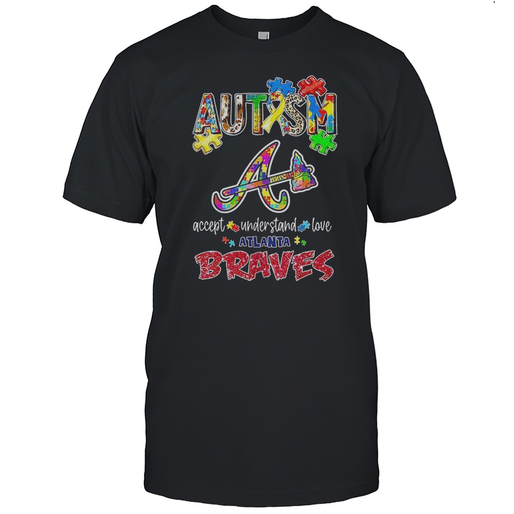 Autism Accept Understand Love Atlanta Braves Shirt