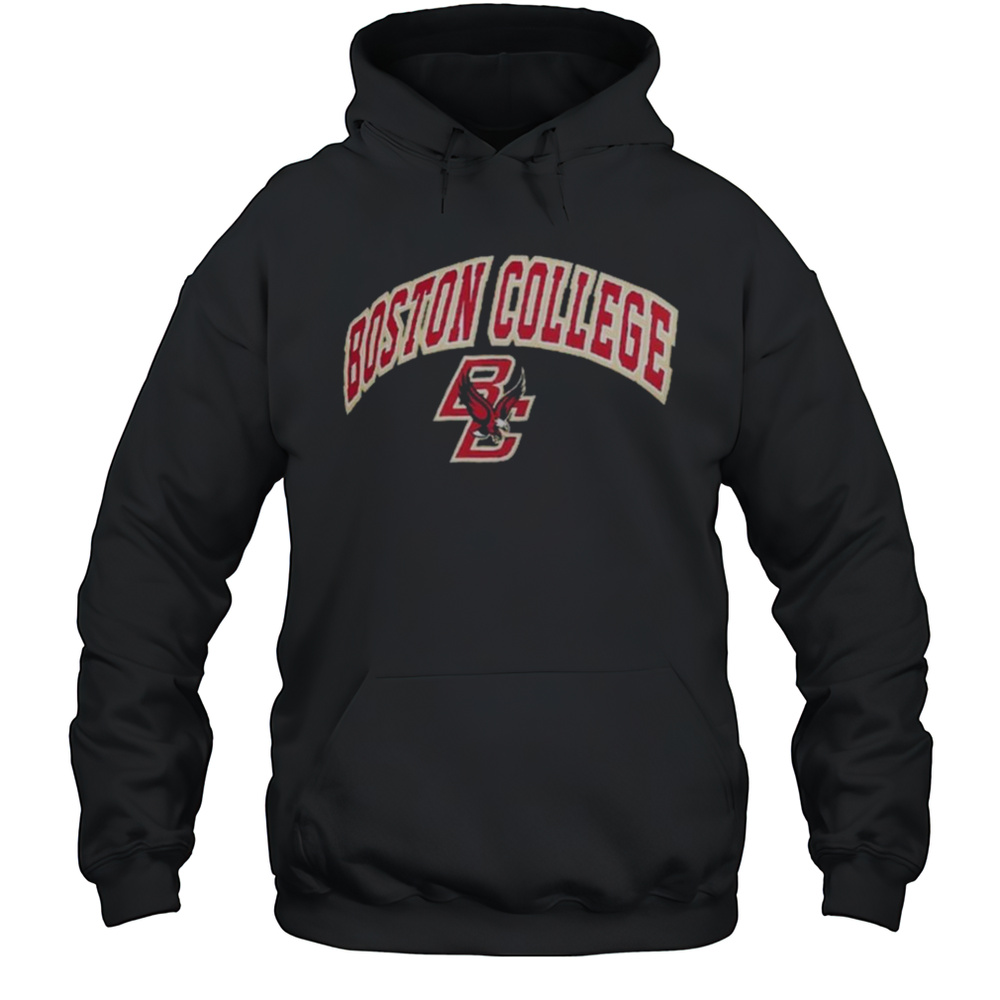 Boston College Eagles Heather Charcoal Basic Long Sleeve T Shirt Unisex Hoodie