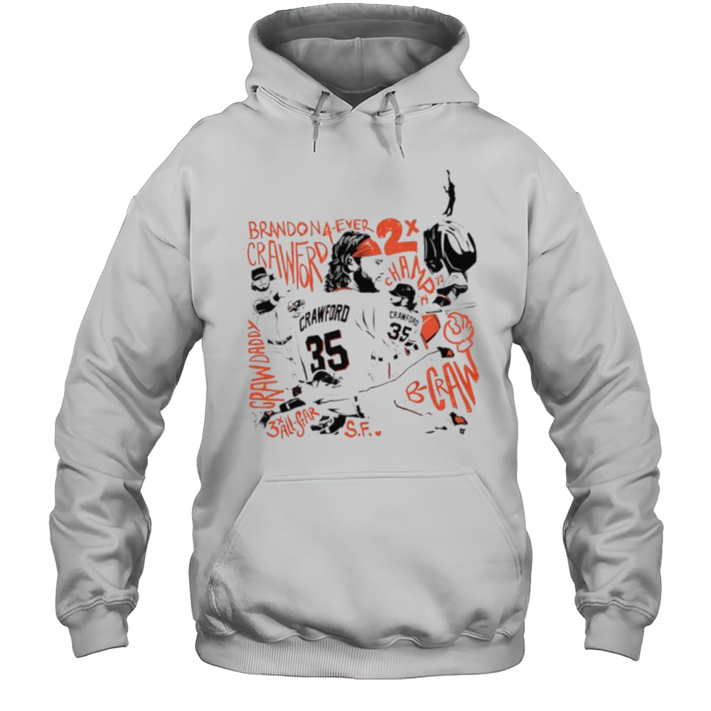Brandon Crawford SF Giants Accolades Shirt Unisex Hoodie