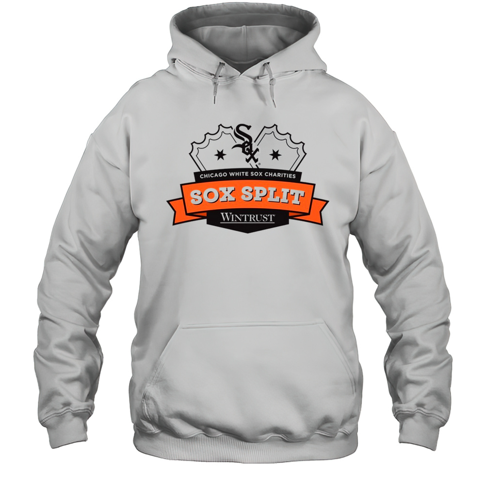 Chicago White Sox Charities Sox Split Wintrust MLB Baseball Logo T-shirt Unisex Hoodie