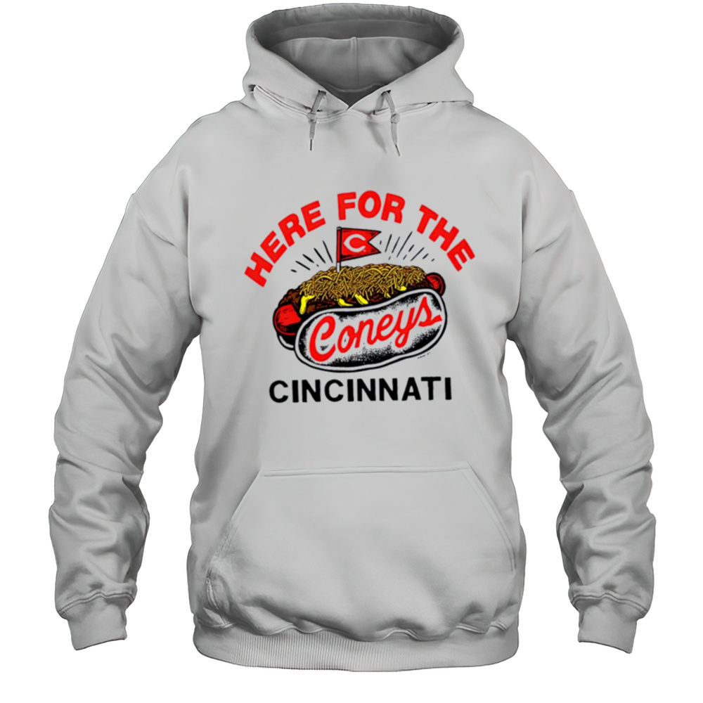 Cincinnati Reds Here For The Coneys Shirt Unisex Hoodie