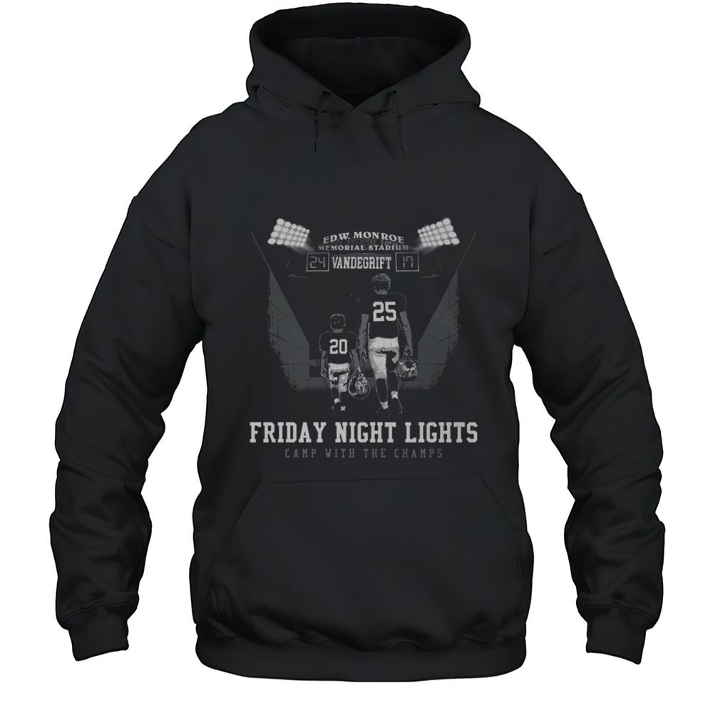 Crown Trio Vandegrift Viper Friday Night Lights Camp With The Champs EDW Monroe Memorial Stadium Vintage T-shirt Unisex Hoodie