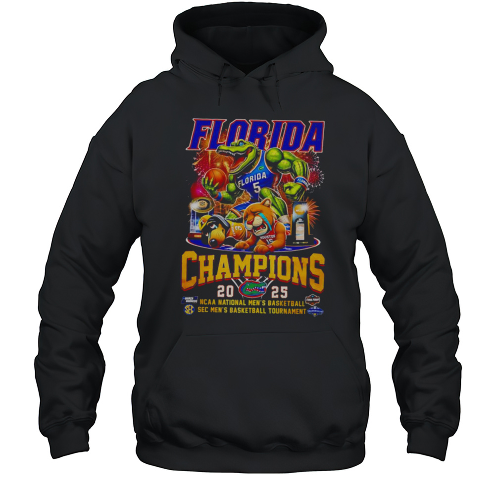 Florida Florida Champions 2025 Ncaa National Mens Basketball Sec Mens Basketball Tournament Shirt Unisex Hoodie