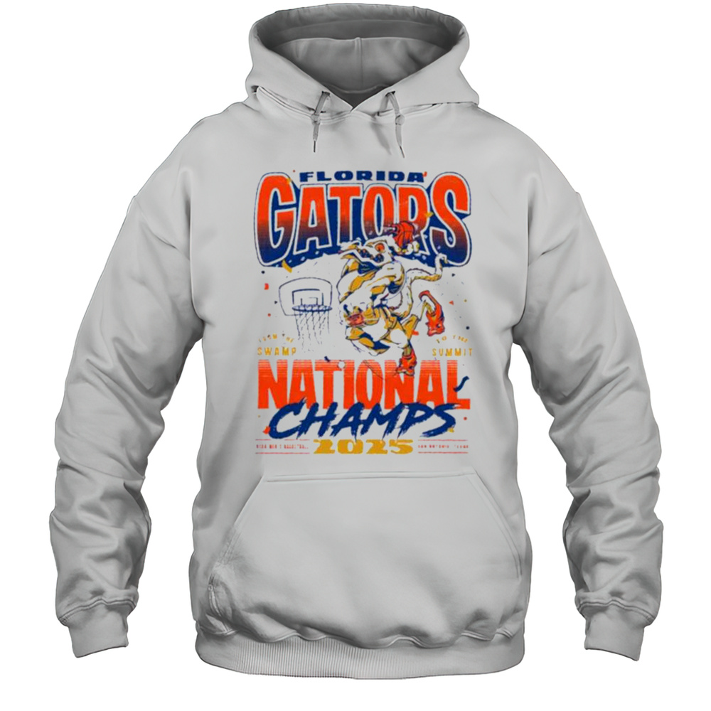 Florida Gators From The Swamp To The Summit National Champs 2025 Shirt Unisex Hoodie