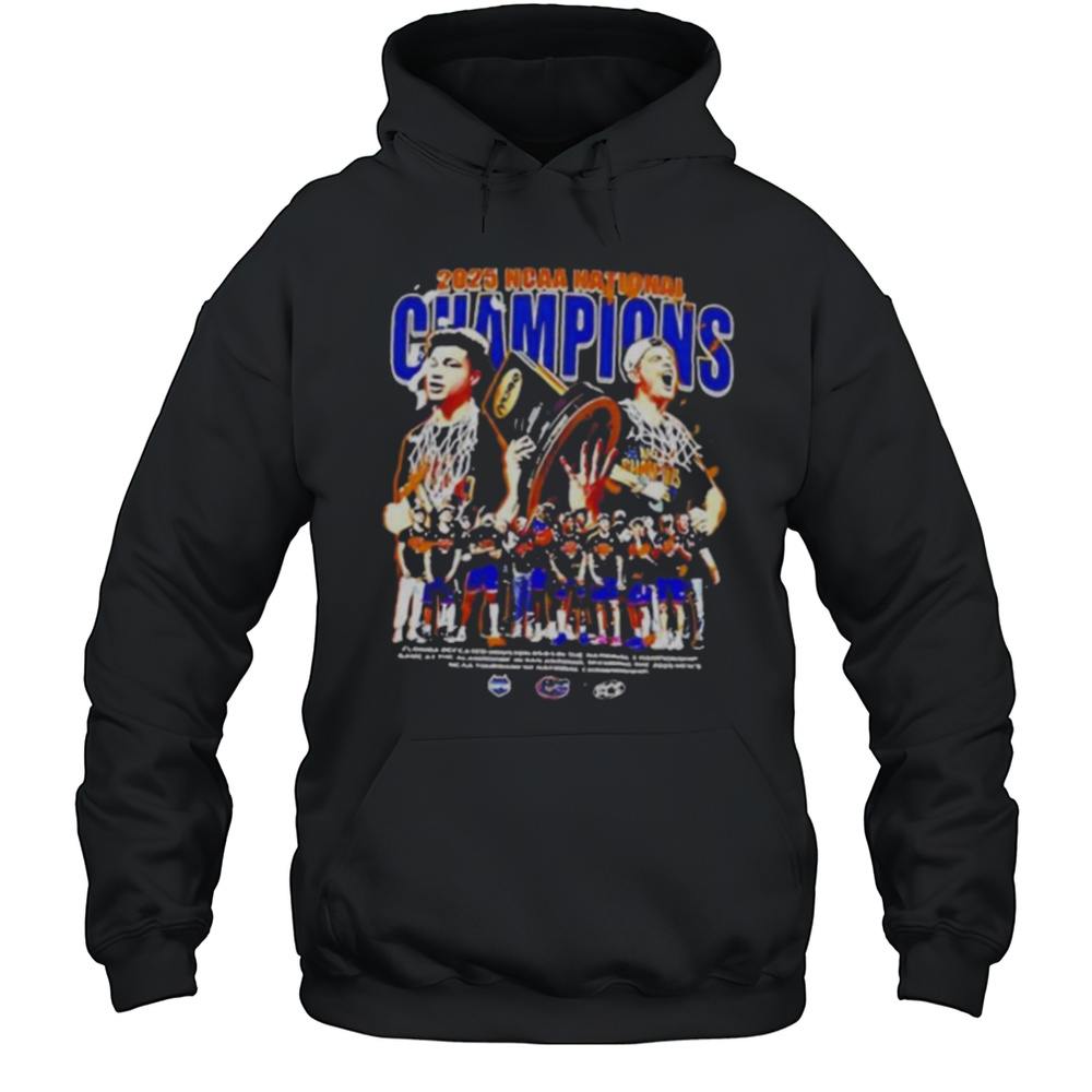 Florida Gators Ncaa Champions 2025 Player Collage Celebration T Shirt Unisex Hoodie