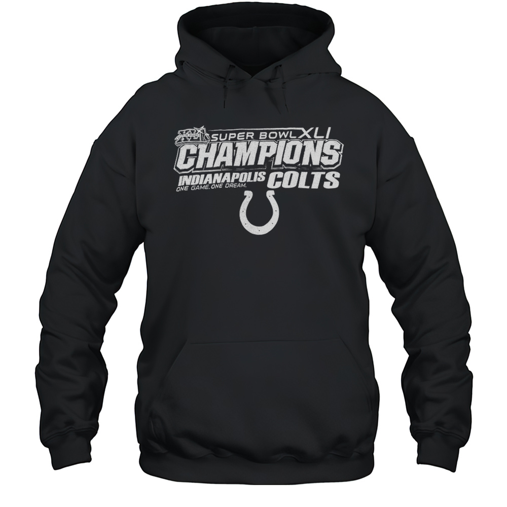 Indianapolis Colts Super Bowl XLI Champions One Game One Dream Shirt Unisex Hoodie