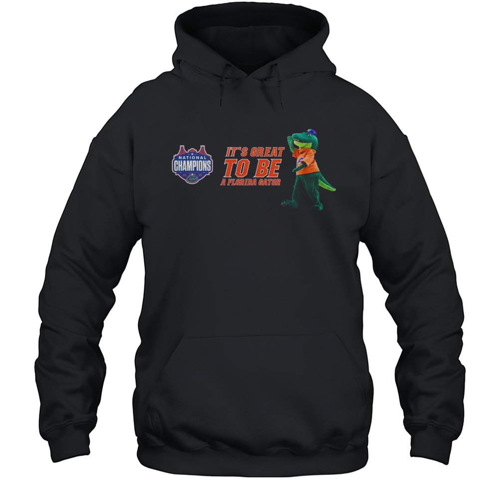 Its Great To Be A Florida Gators NCAA National Champions Mens Basketball 2025 Mascot T-shirt Unisex Hoodie