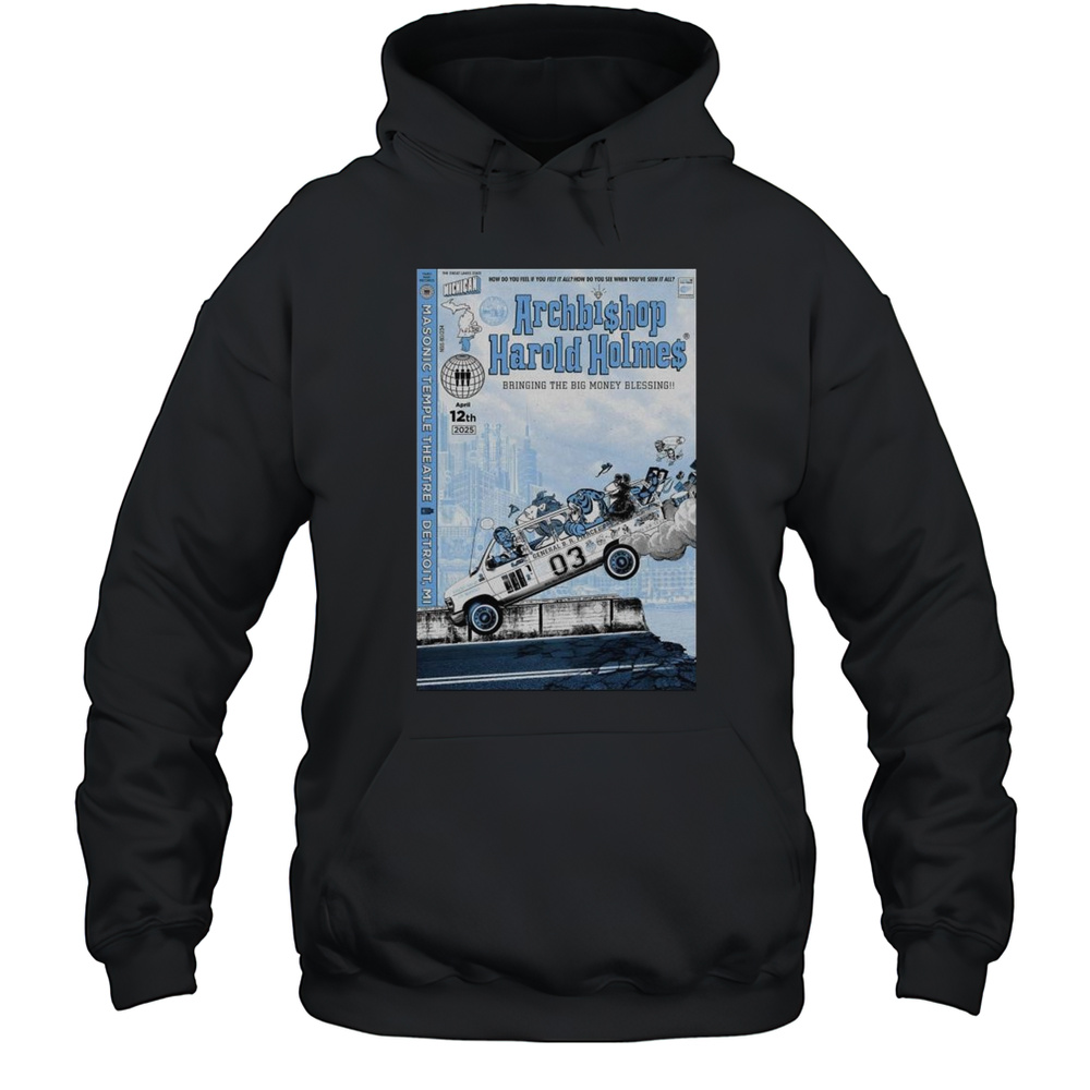 Jack White Apr 12 2025 Masonic Temple Theatre Detroit MI Concert T-shirt Unisex Hoodie