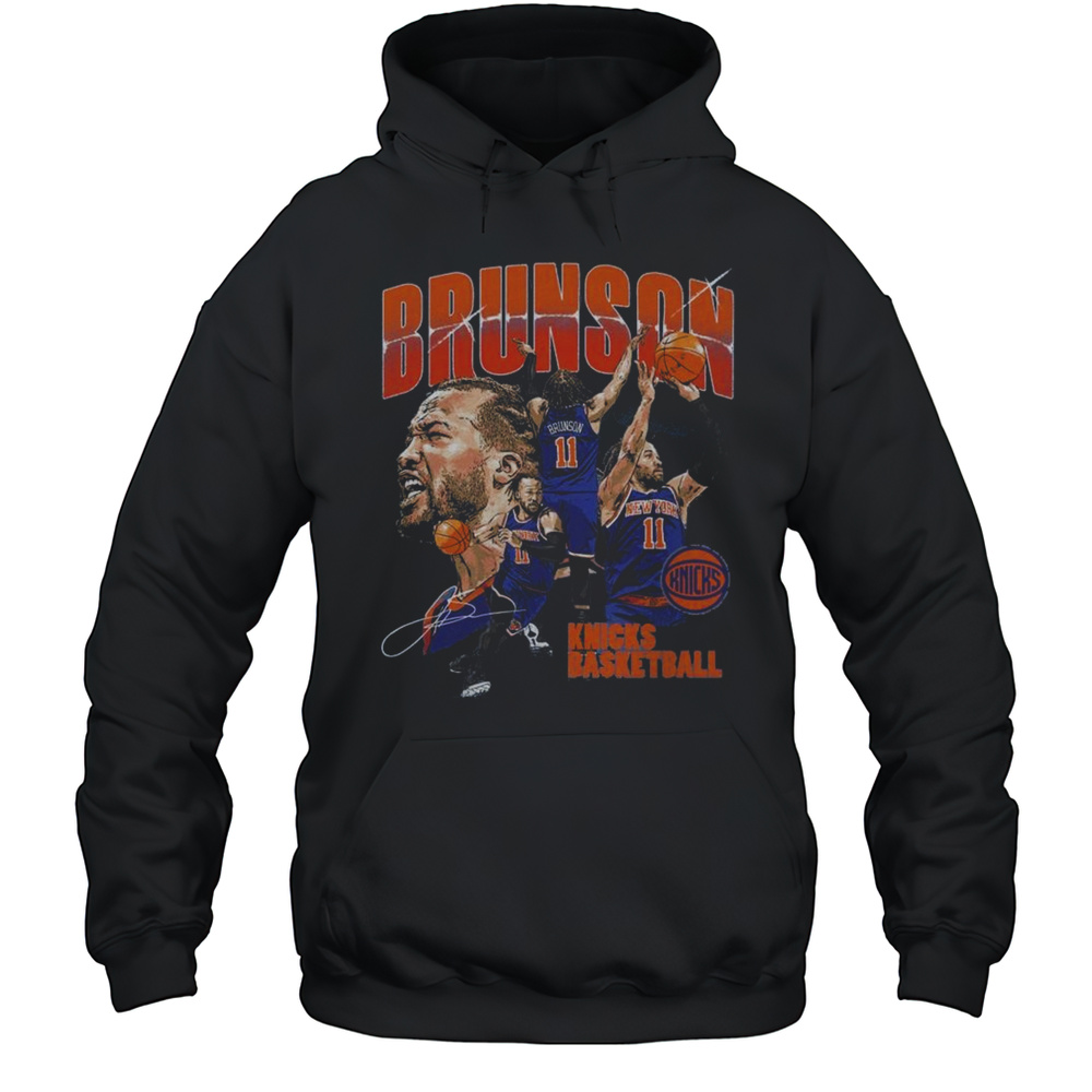 Jalen Brunson New York Knicks Collage Signature 2025 Shirt Unisex Hoodie