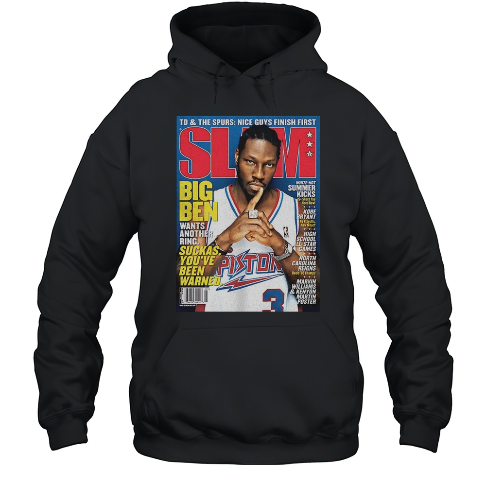 Jalen Duren Is Wearing A Ben Wallace SLAM Shirt Unisex Hoodie