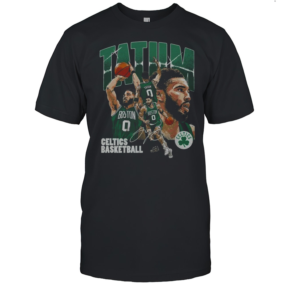 Jayson Tatum Boston Celtics Collage Signature 2025 Shirt