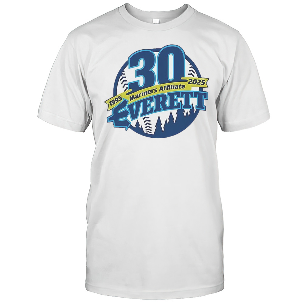Mariners Affiliate Everett 30 Years 1995 2025 Shirt