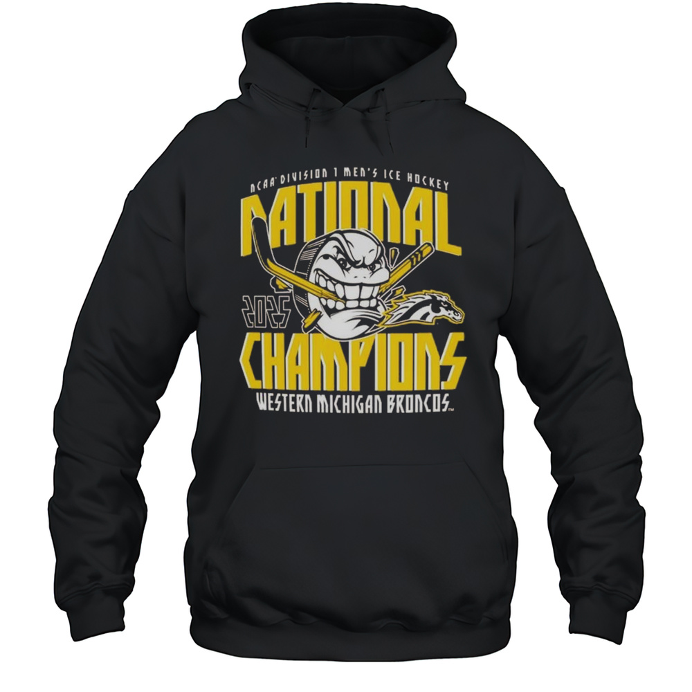Michigan Broncos 2025 NCAA Frozen Four Mens Ice Hockey National Champions Shirt Unisex Hoodie