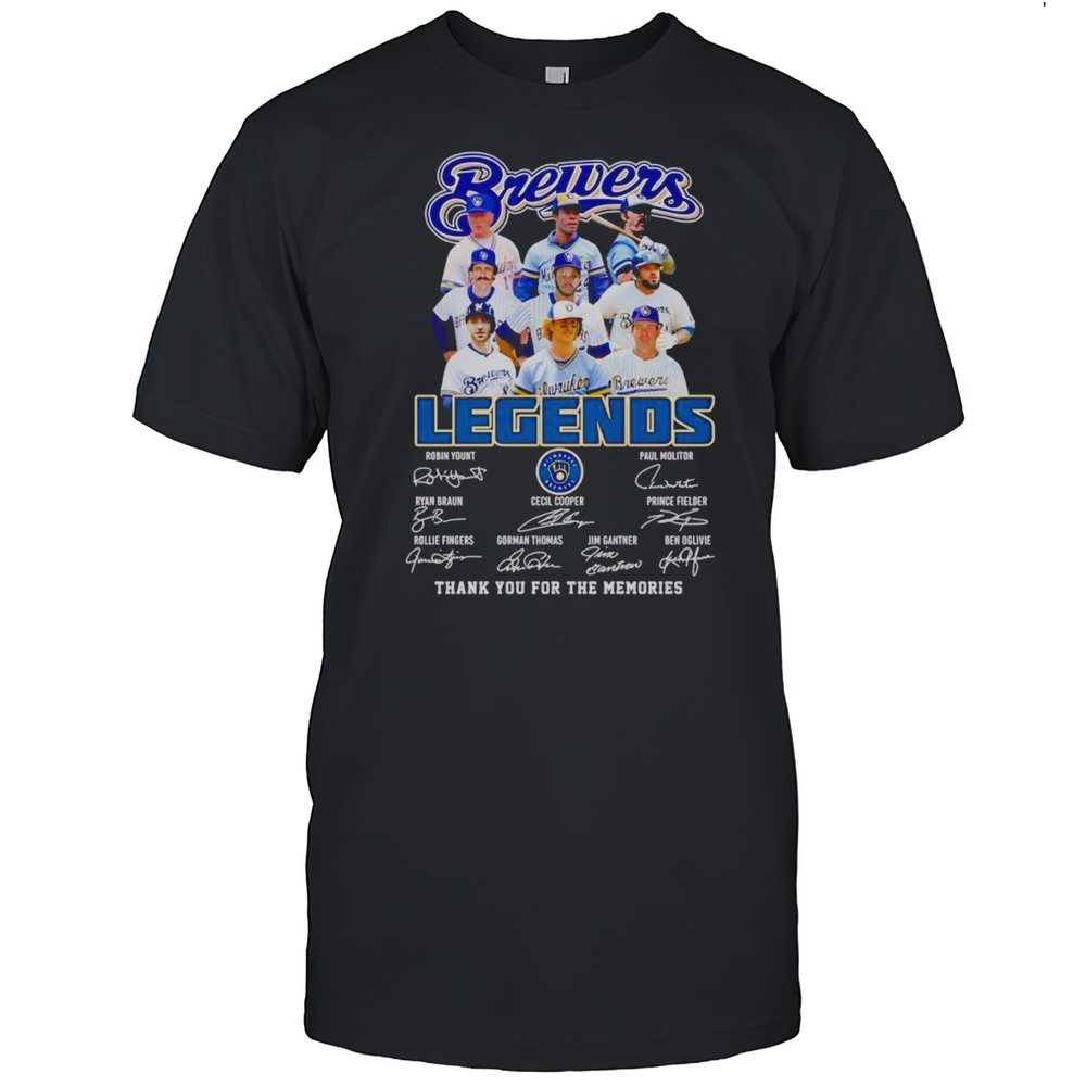 Milwaukee Brewers Legends Thank You For The Memories Shirt